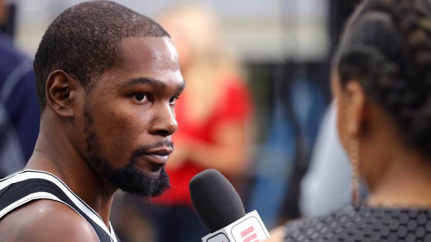 Nets F Kevin Durant doesn’t want fans to expect him to play this year