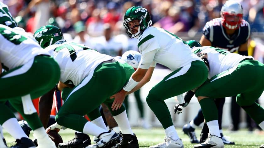 The New York Jets offensive line is taking the blame for rough 0-3 start
