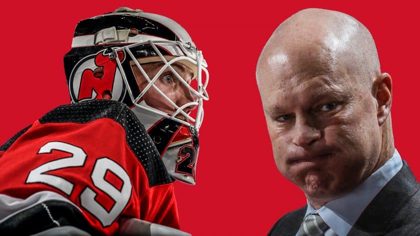 New Jersey Devils: John Hynes not quick to blame MacKenzie Blackwood