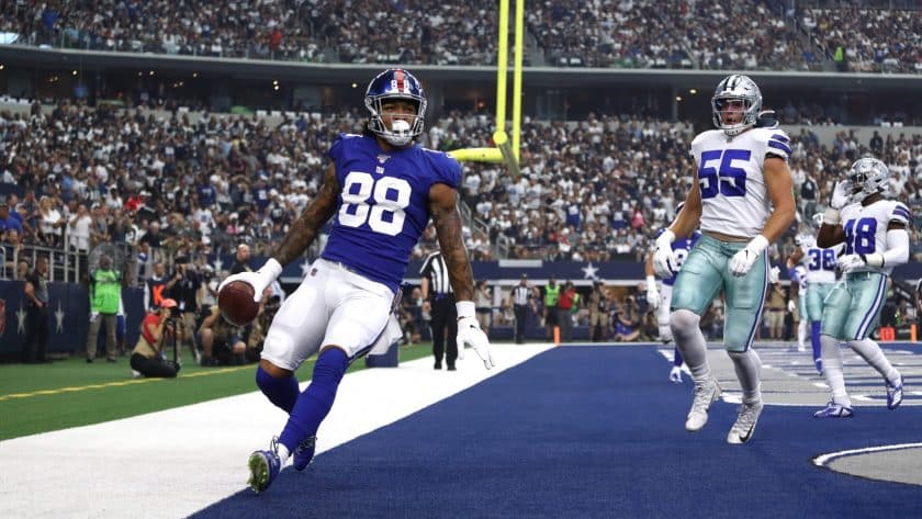 New York Giants TE Evan Engram, WR Golden Tate ruled out for Sunday