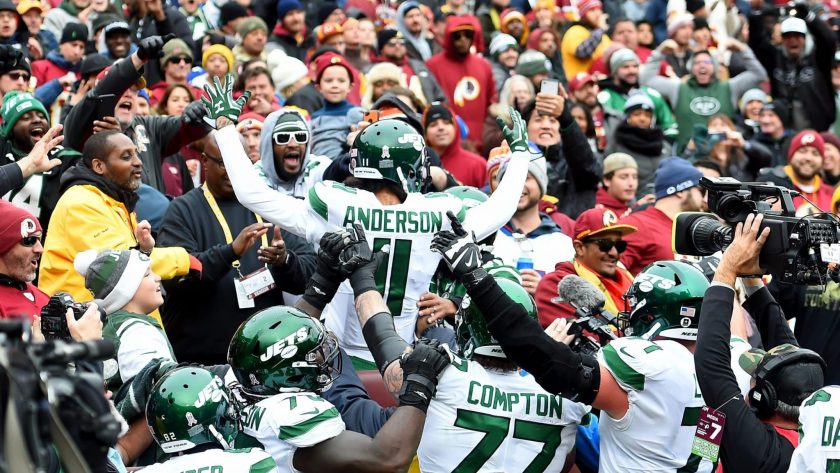 New York Jets: Kid has Robby Anderson TD ball stolen by Redskins fan (Video)