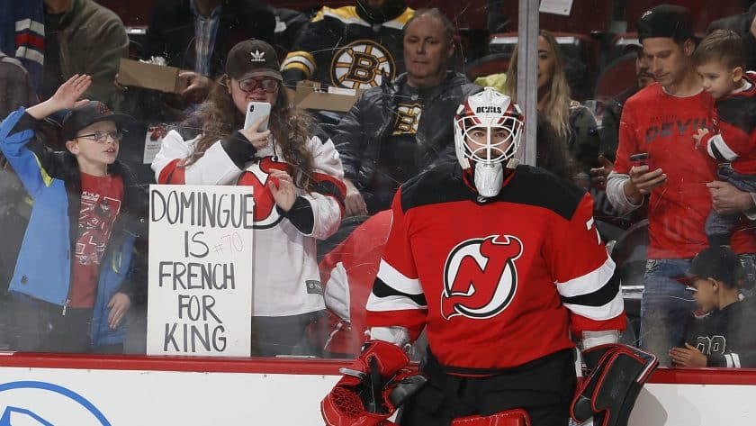 New Jersey Devils: Louis Domingue undoubtedly resembles a former fan-favorite