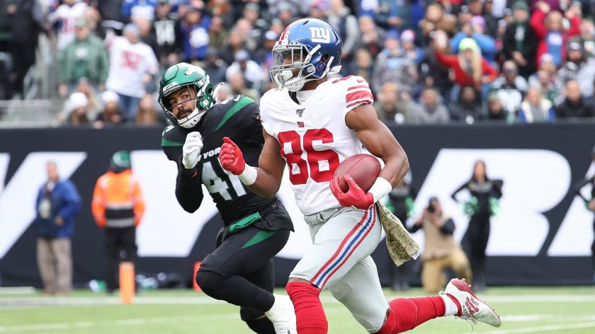 New York Giants QB Daniel Jones tosses 5-yard TD pass to Darius Slayton (Video)