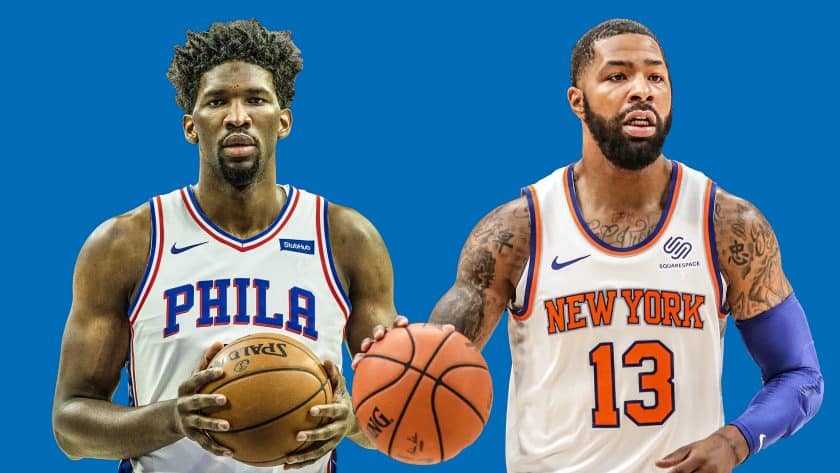 New York Knicks: Marcus Morris, Joel Embiid engage in physical scuffle (Video)