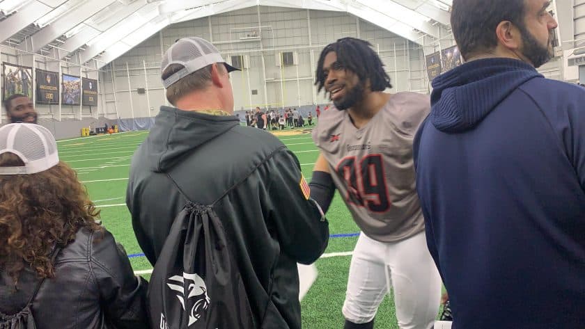 New York Guardians practice, meet fans at West Point