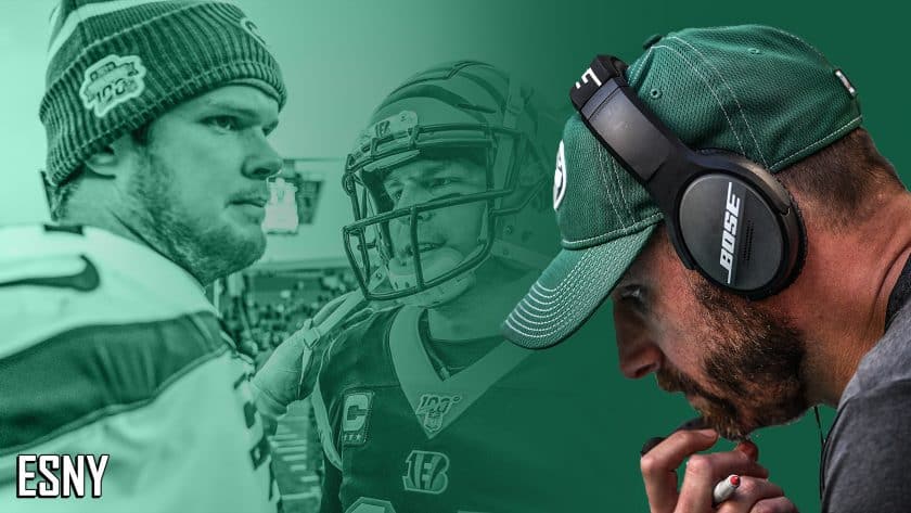 Adam Gase, Sam Darnold, Andy Dalton