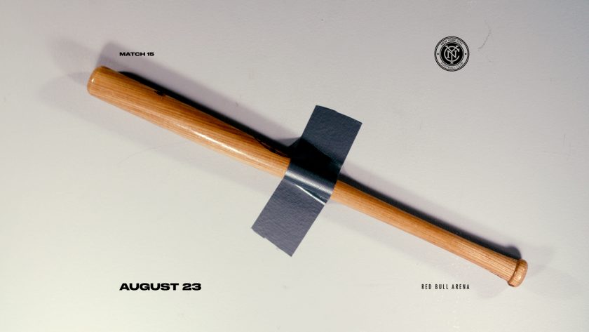 The New York Red Bulls troll NYCFC with a baseball bat