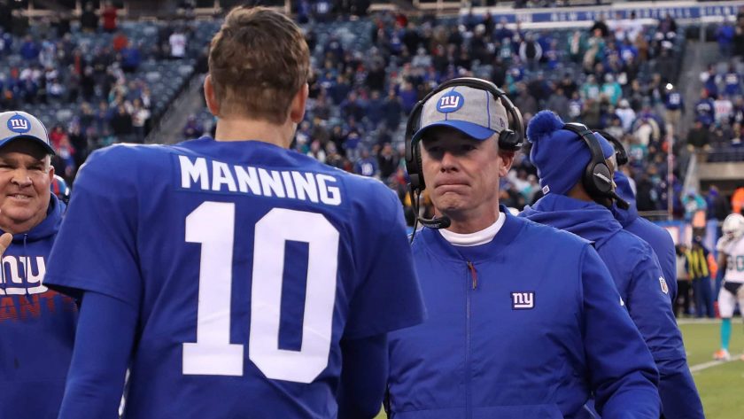 New York Giants’ Pat Shurmur: ‘There’s a chance Eli [Manning] keeps playing’