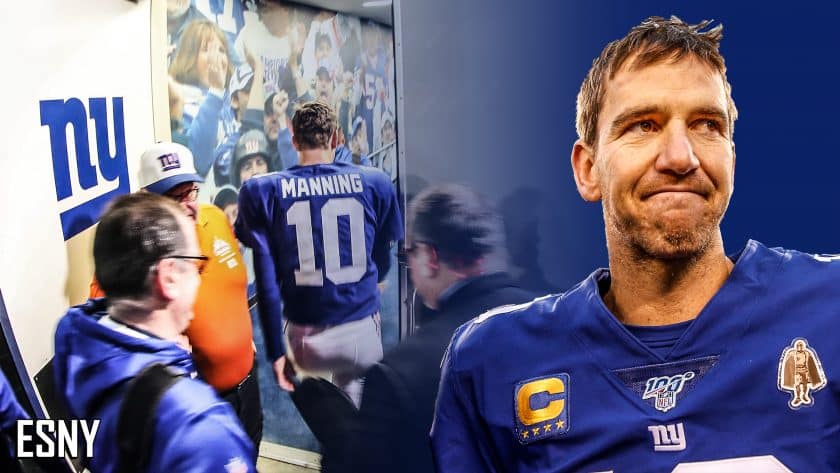 Eli Manning exits to cheers as New York Giants finish victory over Dolphins (Video)