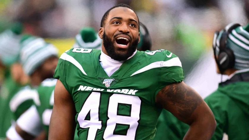 New York Jets linebacker Jordan Jenkins wins Eskenazi Award