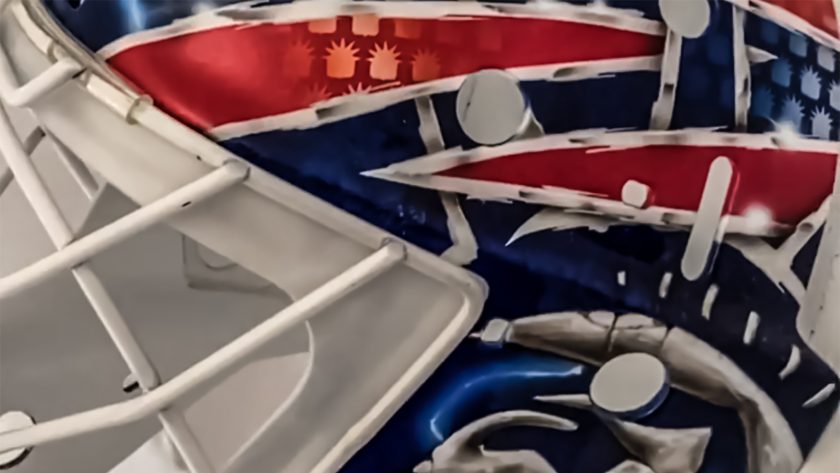 New York Rangers goalie Henrik Lundqvist debuts new helmet