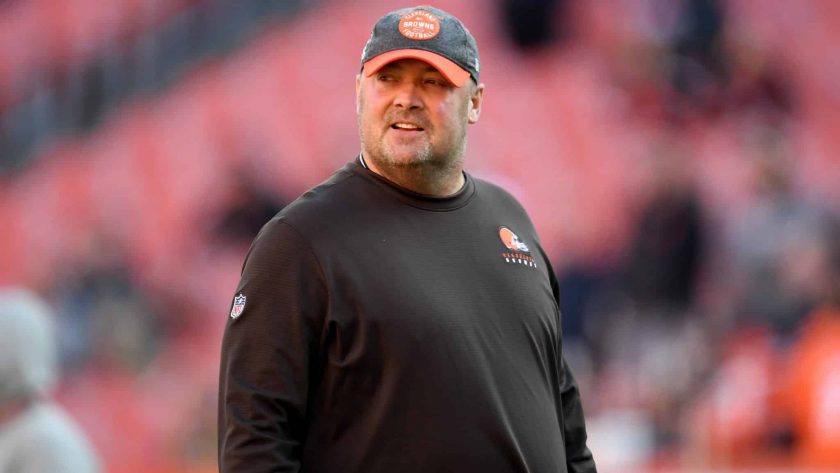CLEVELAND, OHIO - DECEMBER 22: Head coach Freddie Kitchens of the Cleveland Browns looks on prior to the game against the Baltimore Ravens at FirstEnergy Stadium on December 22, 2019 in Cleveland, Ohio.