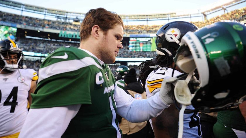 New York Jets QB Sam Darnold joins Barstool’s Dave Portnoy for pizza review (Video)