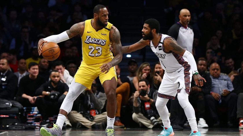 Brooklyn Nets PG Kyrie Irving taunts LeBron James after successful challenge (Video)