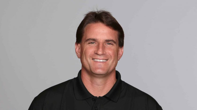 JACKSONVILLE, FL - CIRCA 2010: In this handout photo provided by the NFL, Mike Shula of the Jacksonville Jaguars poses for his 2010 NFL headshot circa 2010 in Jacksonville, Florida.