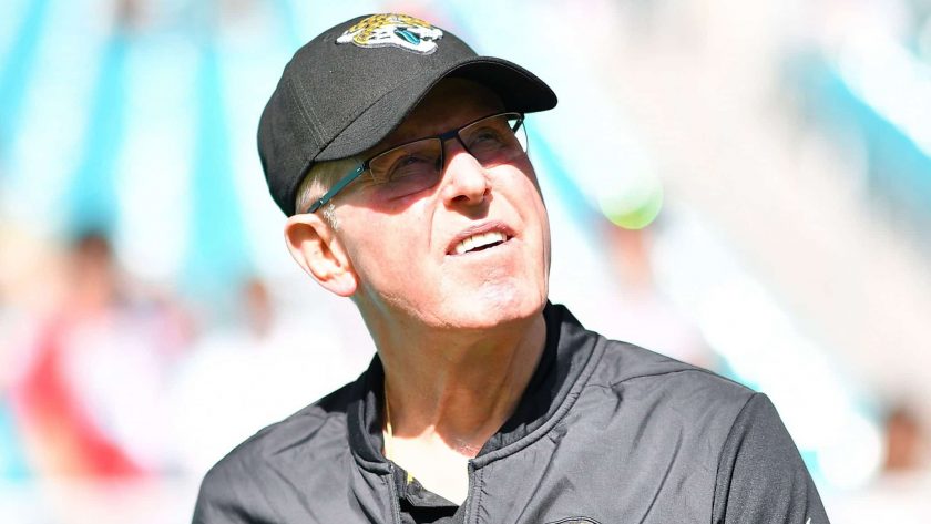MIAMI, FLORIDA - DECEMBER 23: Executive vice president of football operations Tom Coughlin of the Jacksonville Jaguars looks on prior to their game against the Miami Dolphins at Hard Rock Stadium on December 23, 2018 in Miami, Florida.