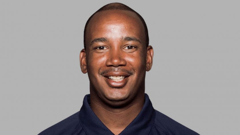 ORCHARD PARK, NY - 2008: Tyke Tolbert of the Buffalo Bills poses for his 2008 NFL headshot at photo day in Orchard Park, New York.