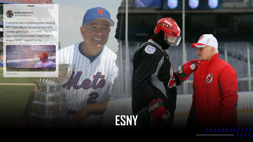 Lou Lamoriello shockingly coached Bobby Valentine in baseball