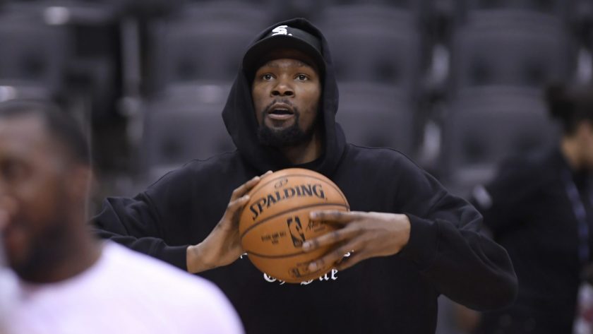 Brooklyn Nets F Kevin Durant throws down dunk in practice (Video)