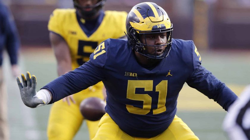 Michigan C Cesar Ruiz to meet with New York Giants, Jets via FaceTime (Report)