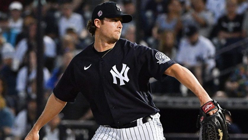 New York Yankees’ Gerrit Cole, Adam Ottavino throwing together during league shutdown