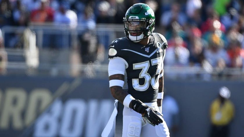 ORLANDO, FLORIDA - JANUARY 26: Jamal Adams #33 of the New York Jets looks on in the first half of the 2020 NFL Pro Bowl at Camping World Stadium on January 26, 2020 in Orlando, Florida.