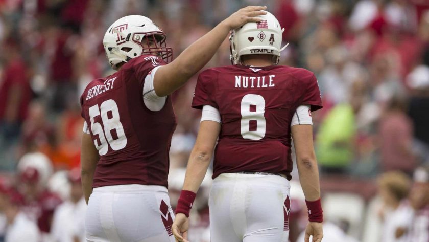 Temple C Matt Hennessy grew up a New York Giants fan