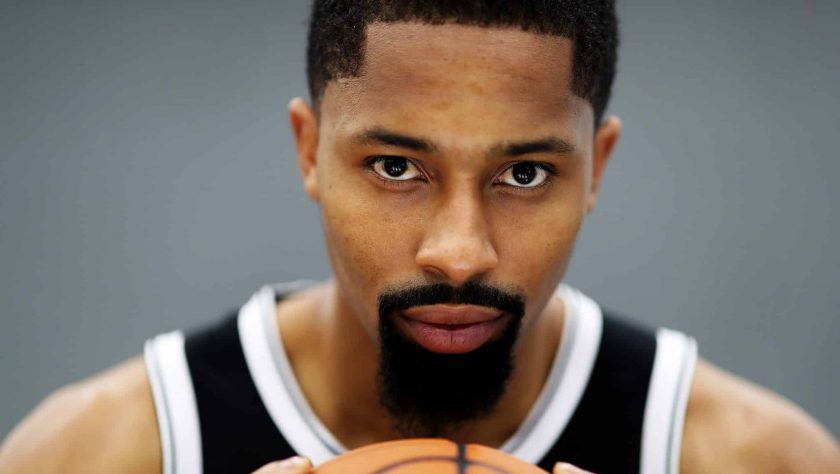 NEW YORK, NEW YORK - SEPTEMBER 27: Spencer Dinwiddie #8 of the Brooklyn Nets poses for a portrait during Media Day at HSS Training Center on September 27, 2019 in New York City.