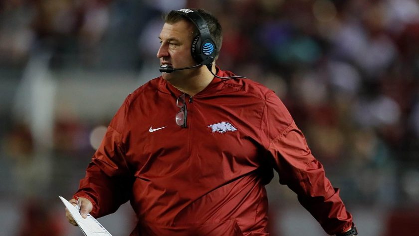 New York Giants OLB coach Bret Bielema suing University of Arkansas over payout dispute