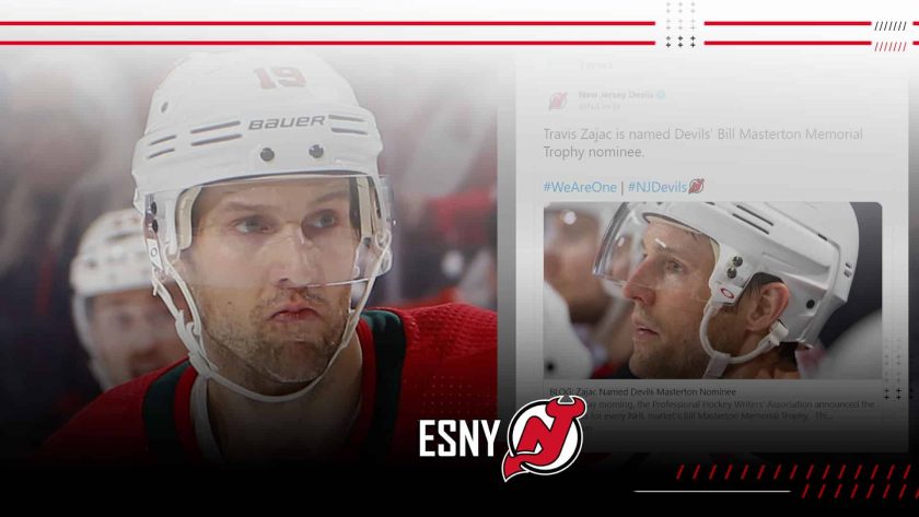New Jersey Devils nominate Travis Zajac for 2020 Masterton Trophy