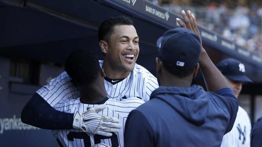 Yankees OF Giancarlo Stanton celebrates MLB anniversary via Tweet