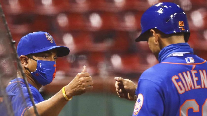 New York Mets SS Andres Gimenez slashes 1st career hit in loss (Video)