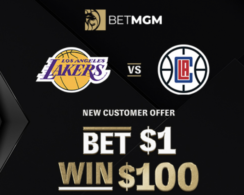 BetMGM Has Slam-Dunk 100-1 Offer on Lakers-Clippers 3-Pointer