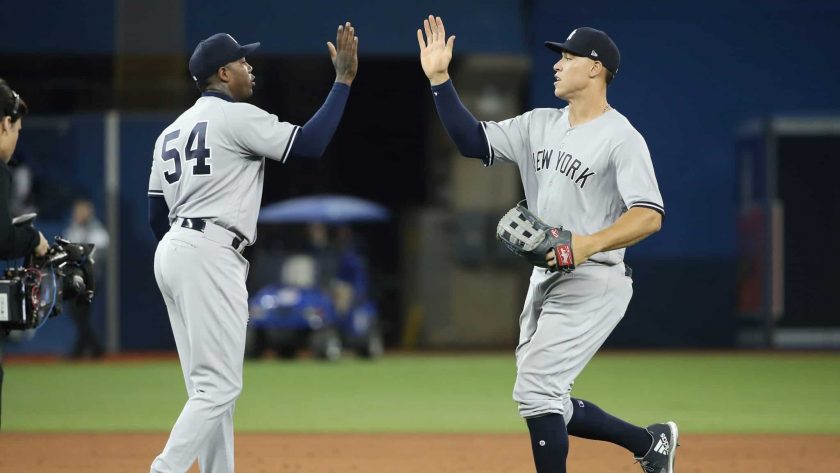 New York Yankees receive positive news on Aaron Judge, Aroldis Chapman