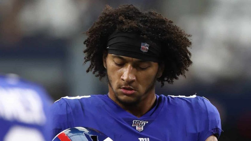 ARLINGTON, TEXAS - SEPTEMBER 08: Evan Engram #88 of the New York Giants at AT&T Stadium on September 08, 2019 in Arlington, Texas.