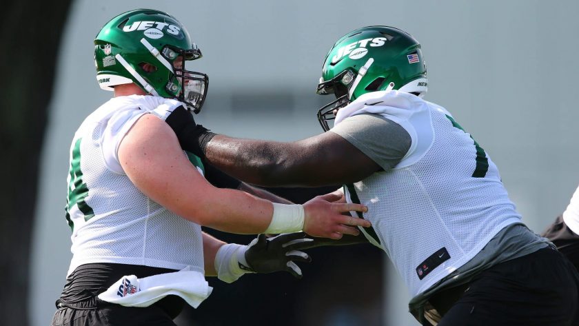 New York Jets LT Mekhi Becton embraces his size (Video)