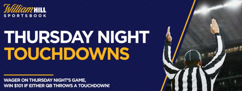 William Hill Has No-Brainer $101 Free Bet Offer on a Passing TD Tonight