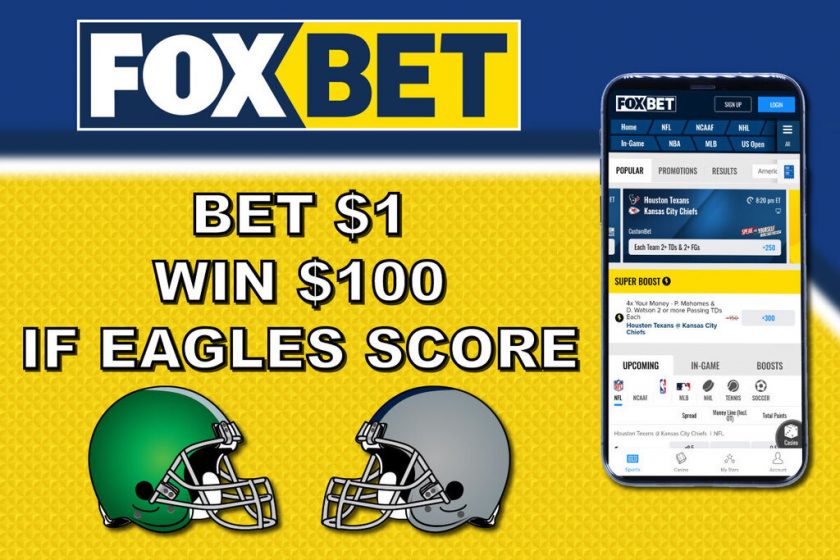 Bet $1, Get $100 at FOX Bet If Eagles Score a Point Against Cowboys This Sunday