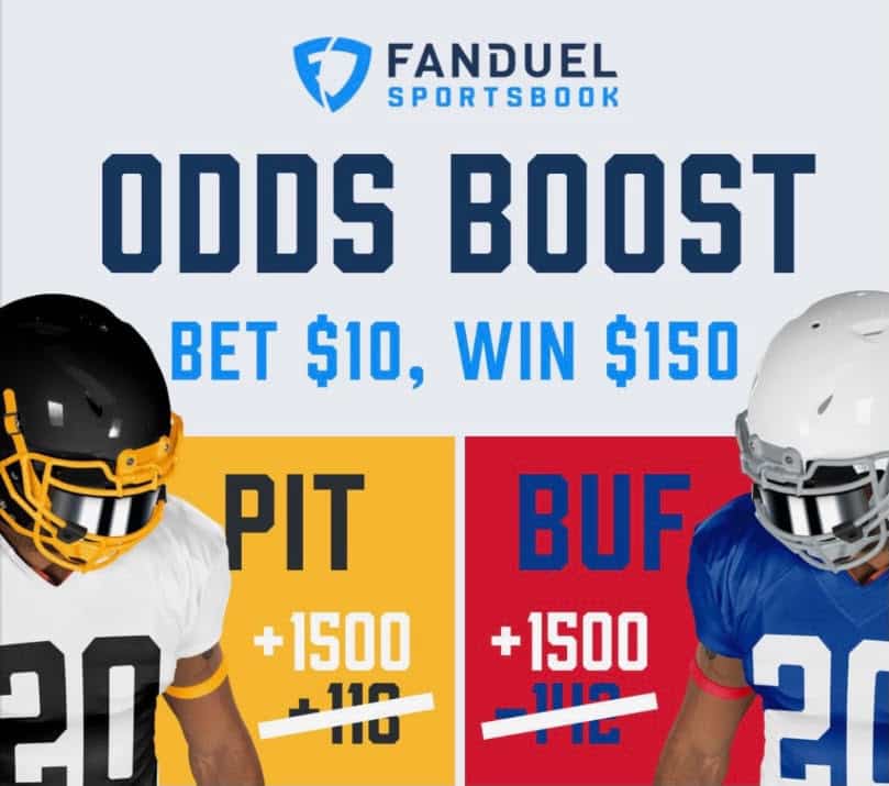 FanDuel Sportsbook Promo: Bet $10, Win $150 on the Steelers or Bills