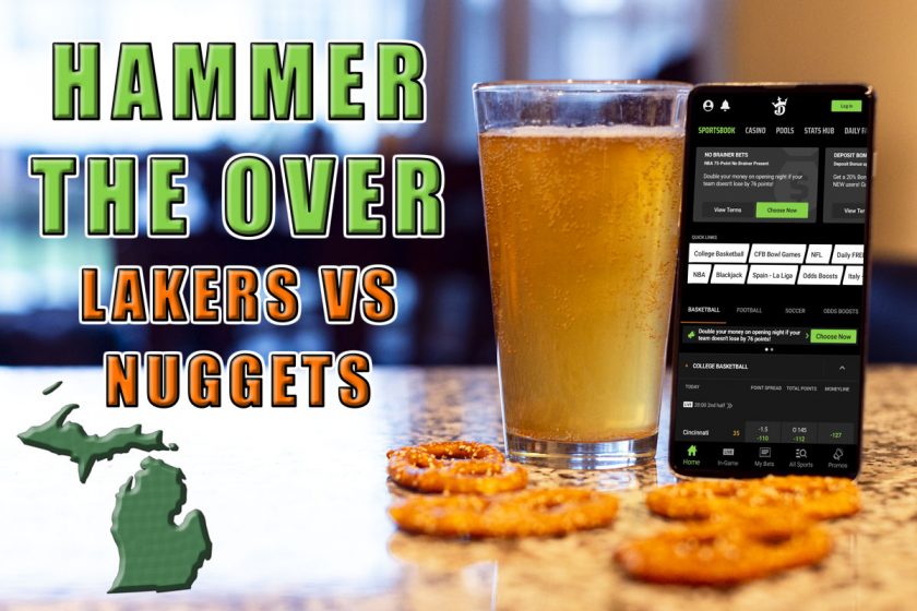 DraftKings Michigan Promo: Hammer the Over on Lakers-Nuggets