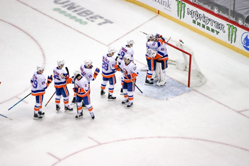 ESNY’s 5 gif reaction to New York Islanders win at New Jersey Devils