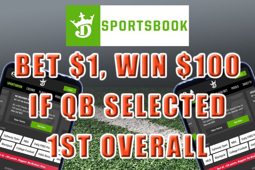 draftkings sportsbook nfl draft promo 100-1