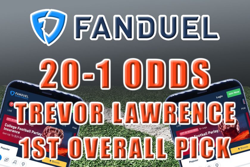 FanDuel Sportsbook NFL Draft Promo: 20-1 Odds on Lawrence to Go No. 1