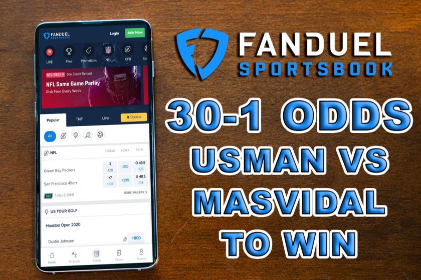 How to Get 30-1 Odds at FanDuel Sportsbook for UFC 261