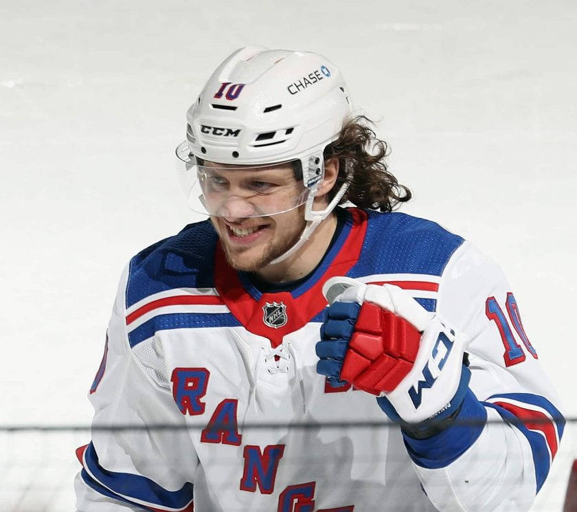 Artemi Panarin getting a limited edition bobblehead from FOCO