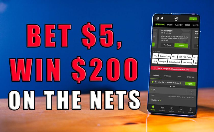 DraftKings Sportsbook Is Letting You Bet $5, Win $200 on Nets
