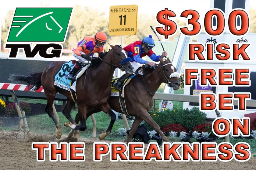 Bet $300 Risk-Free at TVG on the Preakness Stakes