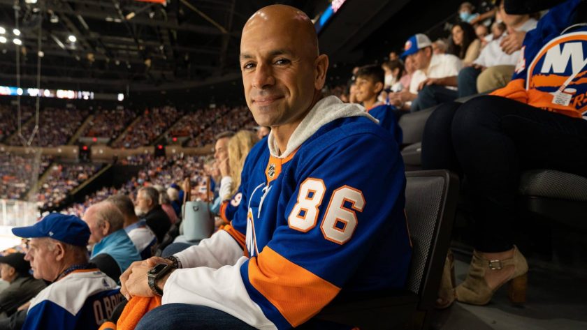 Jets HC Robert Saleh attends Islanders-Bruins Game 3