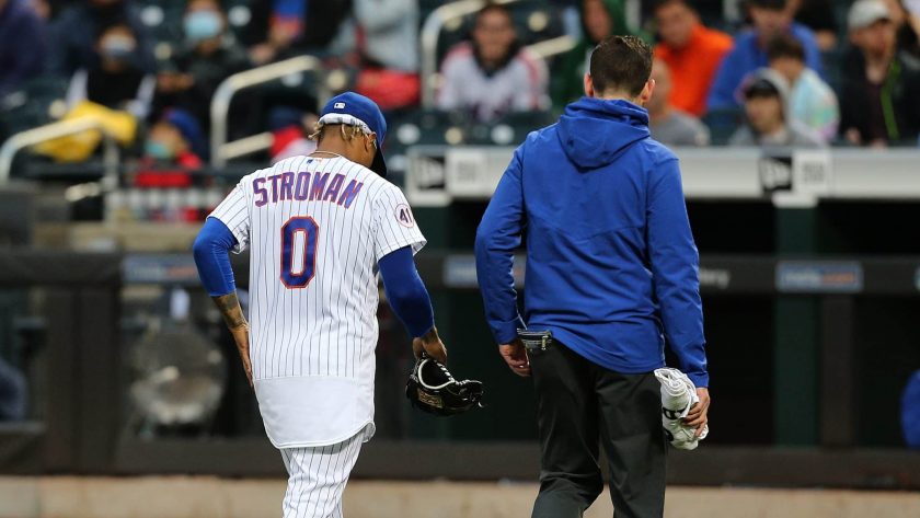Mets’ Marcus Stroman leaves Tuesday start with left hip soreness