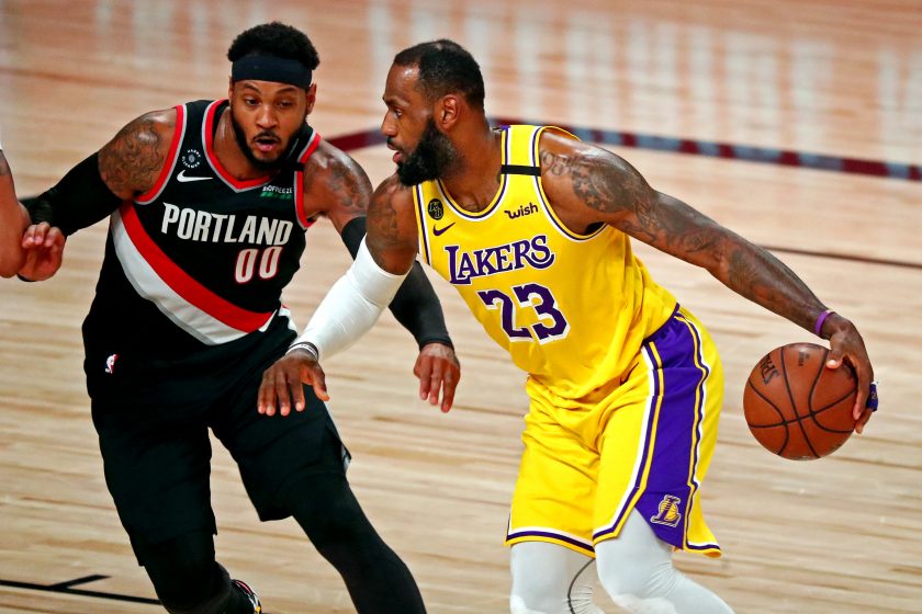 Carmelo Anthony links up with LeBron James on the Lakers